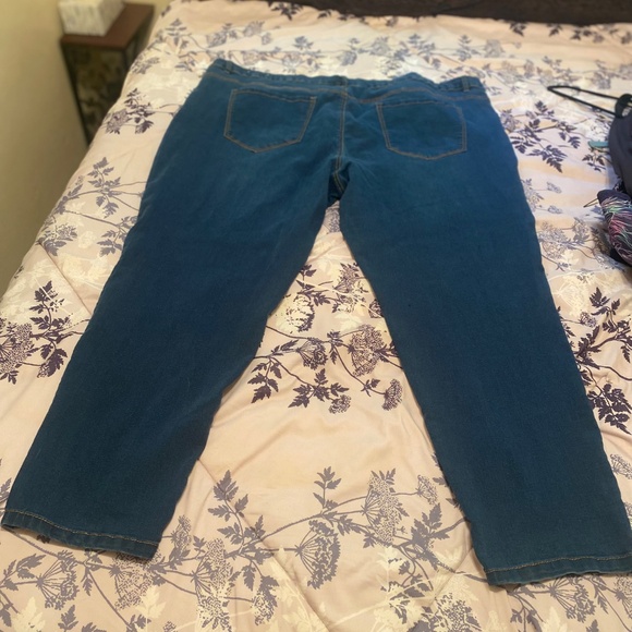 Penningtons Women's Plus-Sized Blue Jeans, Straight Leg, Size 32 - Picture 2 of 2